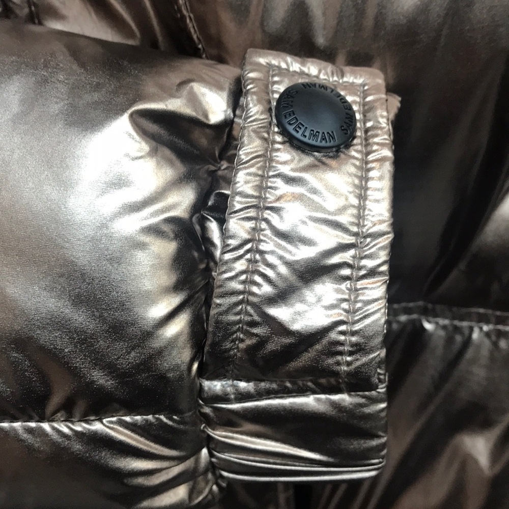 NWT,Sam Edelman,Fur Trim Puffer Jacket,copper - Picture 11 of 17